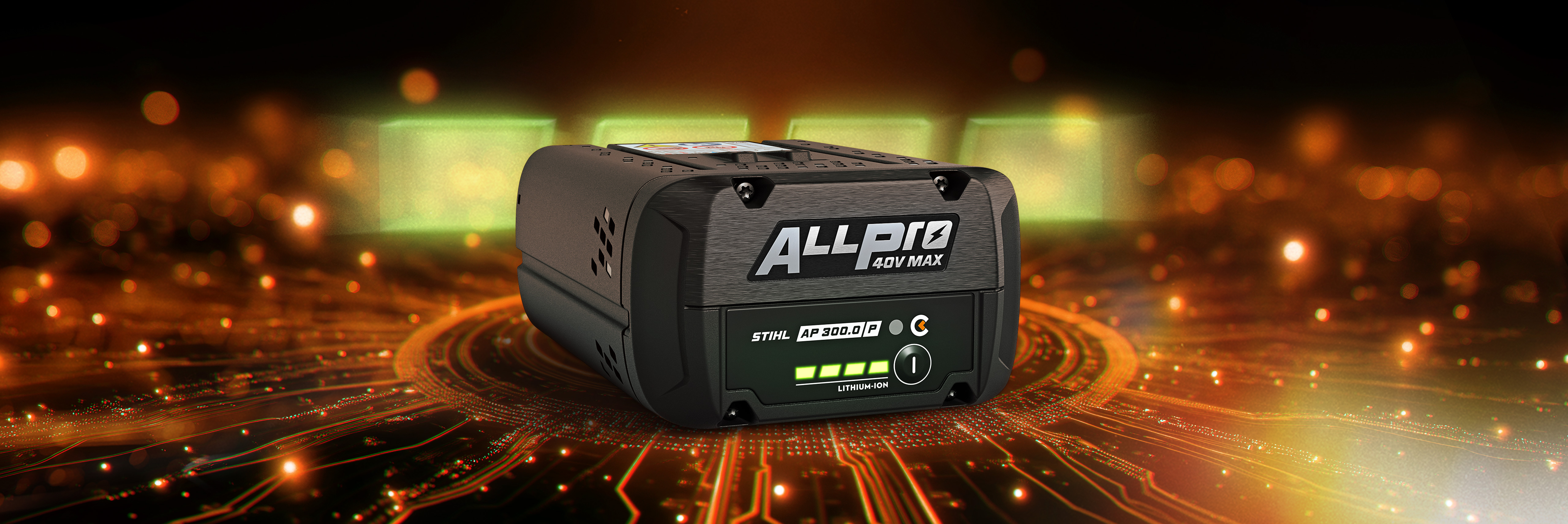 une batterie STIHL ALLPRO en charge
