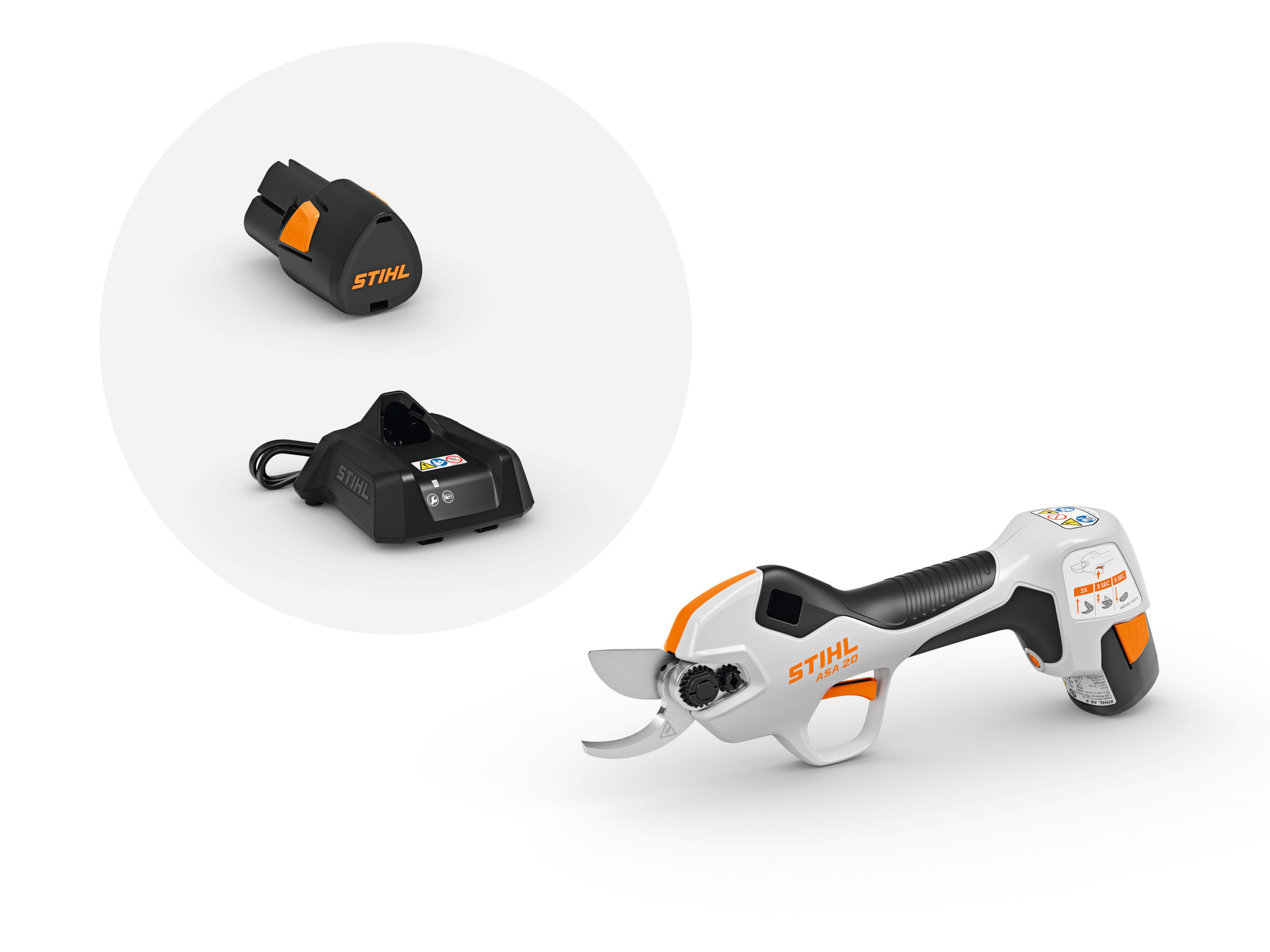 Sécateur ASA 20 - Pack batterie et chargeur