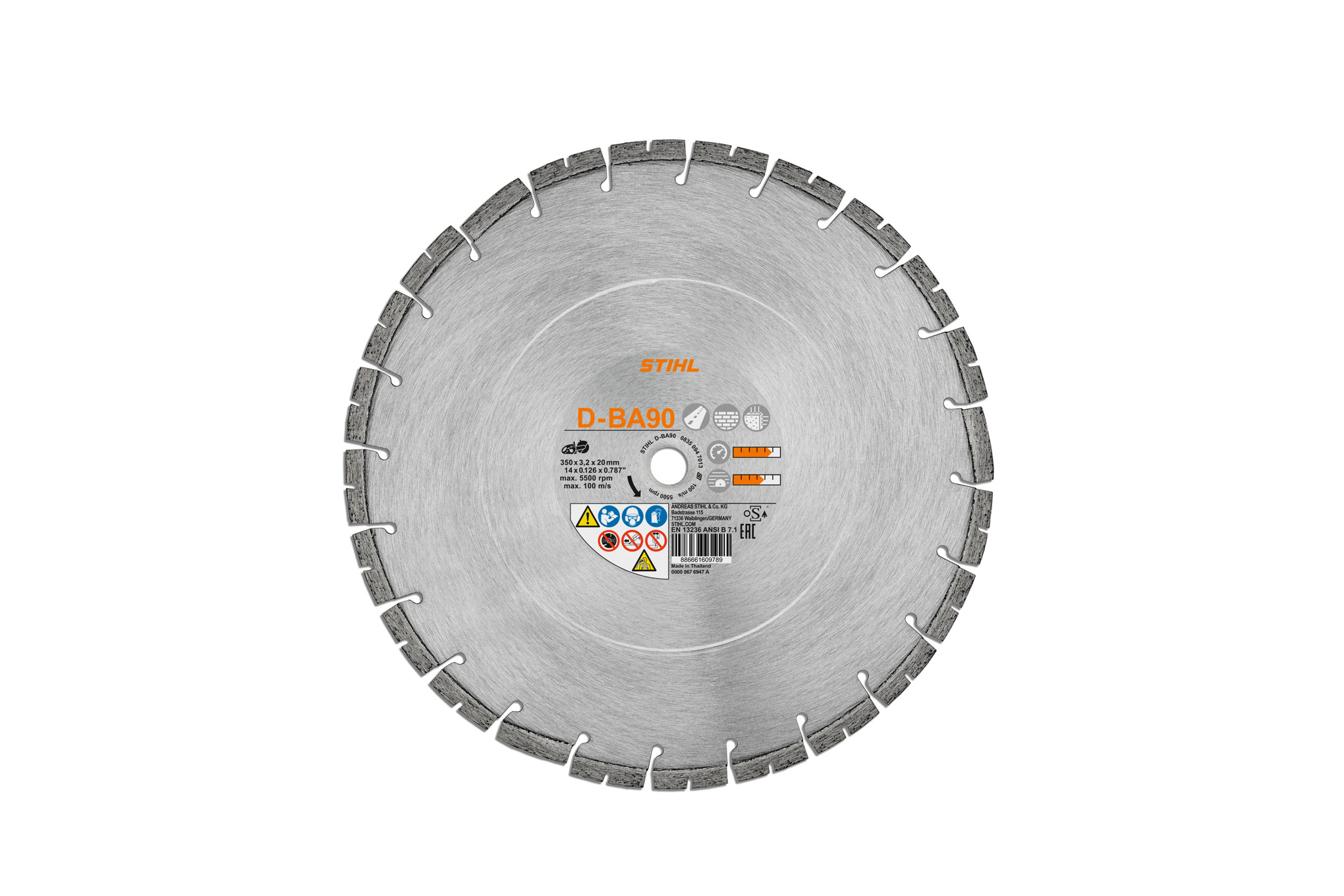 Disque à découper diamenté D-BA90 Ø 400mm
