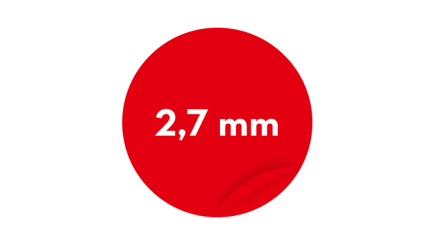 Icône fil de coupe rouge